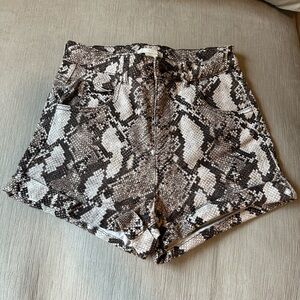 H&M Snake Print Shorts